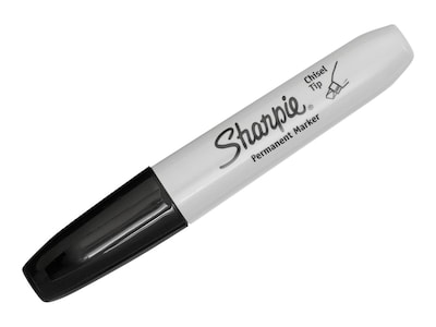 Sharpie Permanent Markers, Chisel Tip, Black, 36/Pack (2083007)