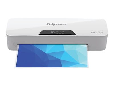 Fellowes Halo 95 Thermal & Cold Laminator, 9.5 Width, White/Light Gray (5753001)