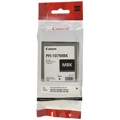 Canon 107 Black Matte Standard Yield Ink Cartridge (6704B001)