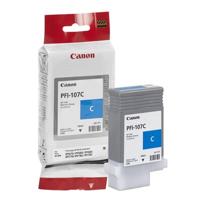 Canon 107 Cyan Standard Yield Ink Cartridge (6706B001)