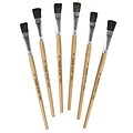 Chenille Kraft® Creativity Street® Easel Paint Brushes, 1/2 Flat, 6/Pack (PAC5941)