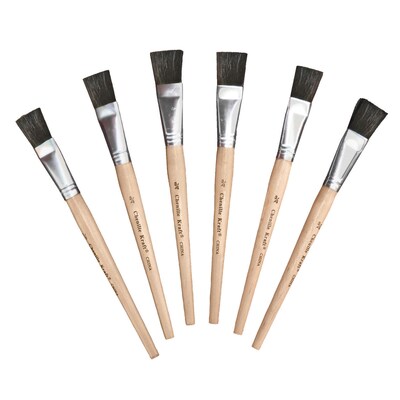 Chenille Kraft® Creativity Street® Easel Paint Brushes, 3/4 Flat, 6/Pack (PAC5942)