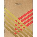 Tf Publishing 2018 Gold Kraft Large Weekly Monthly Planner (18-9715)
