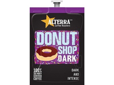 Alterra Donut Shop Filter Packs Coffee, Dark Roast, 100/Carton (MDR12472)