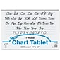 Pacon 16" X 24" Cursive Cover Chart Tablet, Ruled, White, 25 Sheets (0074620)