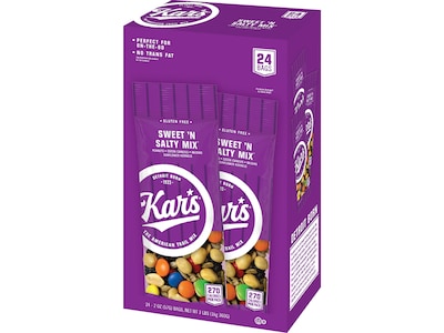 Kars Gluten Free Sweet N Salty Snack Mix, 2 oz., 24 Bags/Pack (KAR08387)