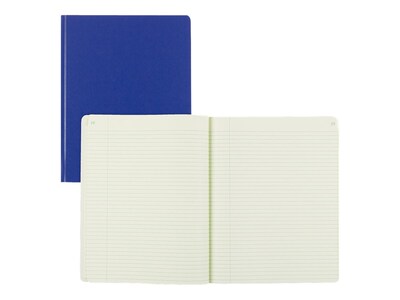 Rediform Chemistry Lab Notebook, 7.5 x 9.25, Narrow Ruled, 60 Green Tint Sheets, Blue Cover (43571