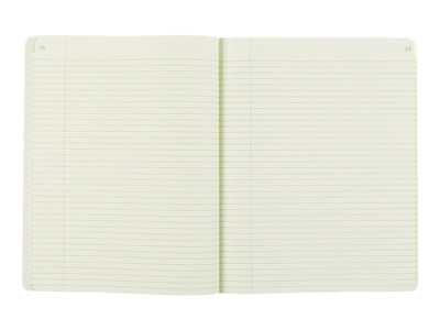 Rediform Chemistry Lab Notebook, 7.5" x 9.25", Narrow Ruled, 60 Green Tint Sheets, Blue Cover (43571)