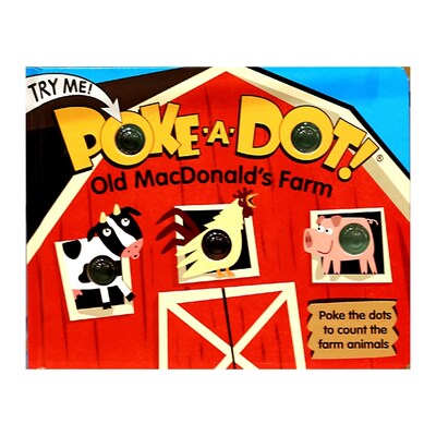 Melissa & Doug Poke-A-Dot Book for Ages 3+, Old Macdonalds Farm (31341)
