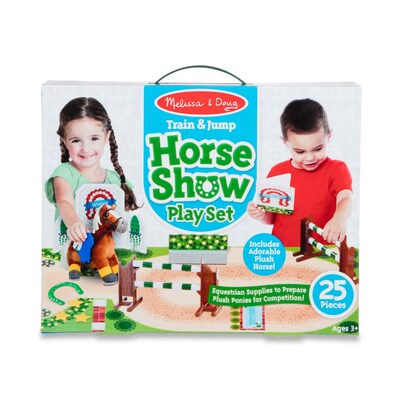 Melissa & Doug Train & Jump Horse Show Play Set (30708)