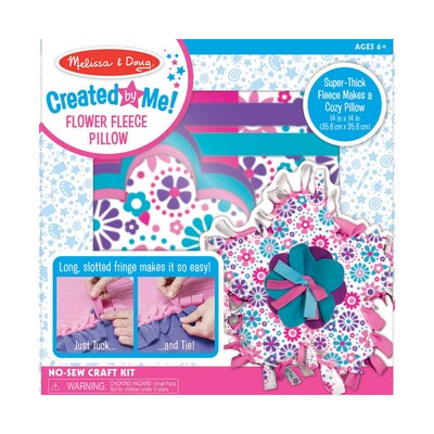 Melissa & Doug Created by Me! Flower Fleece Pillow, Ages 3+ (30611)