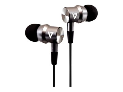 V7 Stereo Headphones, Black/Silver  (HA111-3NB)