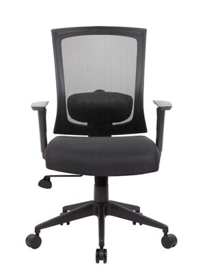 Boss Office Products Ergonomic Mesh Swivel Task Chair, Black (B6706-BK)