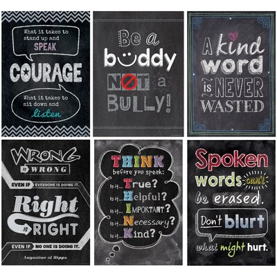 Creative Teaching Press Inspire U No Bullying Allowed, 6 Poster Pack (CTP7481)