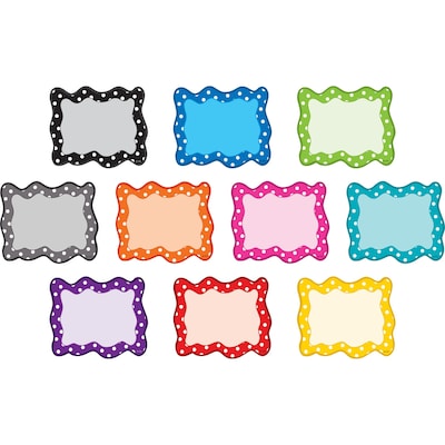 Teacher Created Resources Polka Dots Blank Cards Mini Accents, 36/Pack (TCR3098)