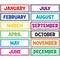 Teacher Created Resources Scribble Monthly Headliners, 12/Pack (TCR3425)