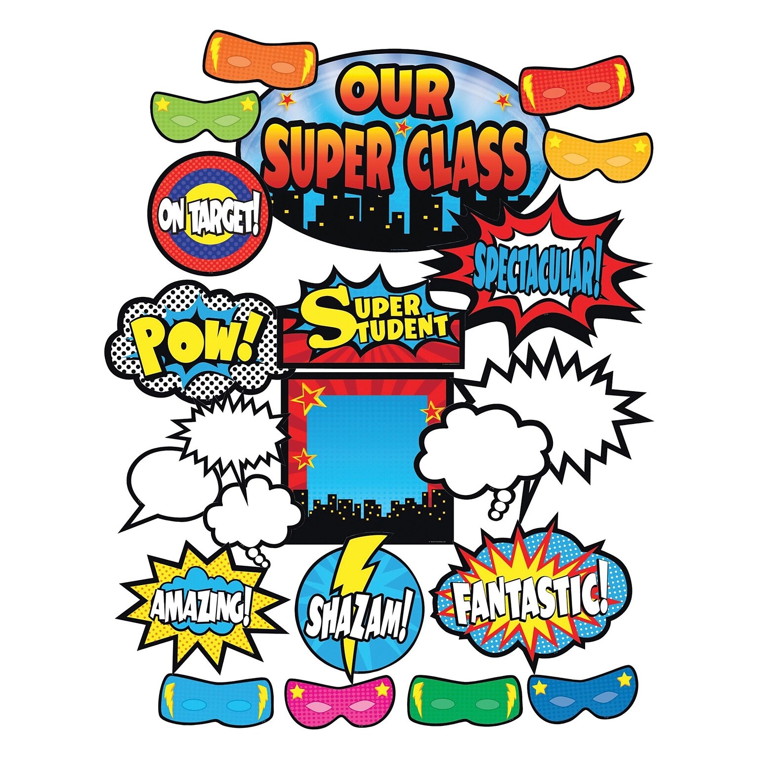 Teacher Created Resources Superhero Bulletin Board Set, 52/Set (TCR5568)