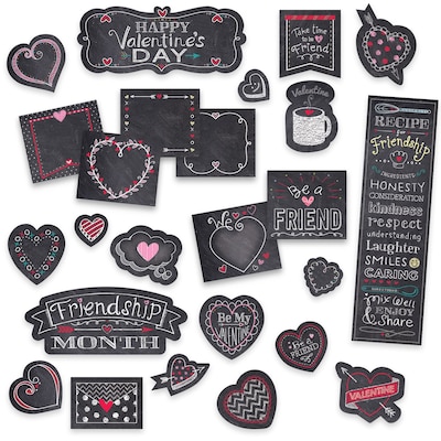 Creative Teaching Press Chalk It Up! Chalk Hearts Mini Bulletin Board, 25/Set (CTP1733)