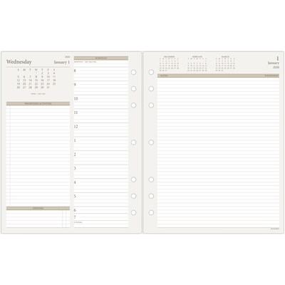 2021 AT-A-GLANCE Day Runner Daily Refill, 2-Page Per Day, Loose-Leaf, 12 Month, January Start, Size 5, 8 1/2 x 11 (491-225-20)