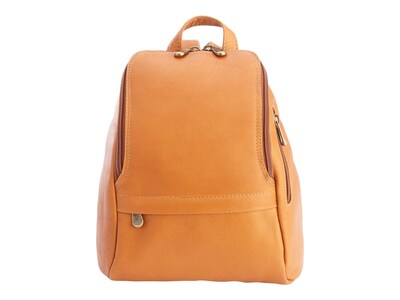 Royce Leather Vaquetta Backpack, Solid, Tan (VLKNAP-TAN)