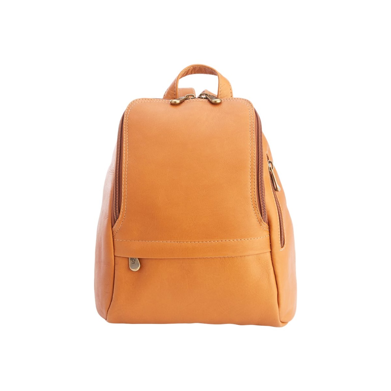 Royce Leather Vaquetta Backpack, Solid, Tan (VLKNAP-TAN)