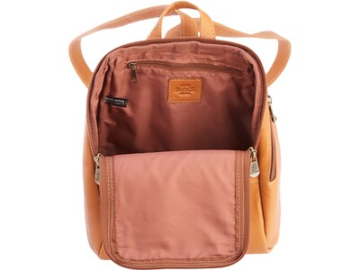 Royce Leather Vaquetta Backpack, Solid, Tan (VLKNAP-TAN)