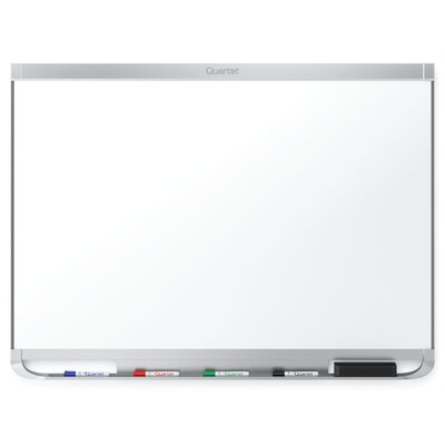 Quartet Prestige 2 DuraMax Porcelain Dry-Erase Whiteboard, Aluminum Frame, 6 x 4 (P557AP2)