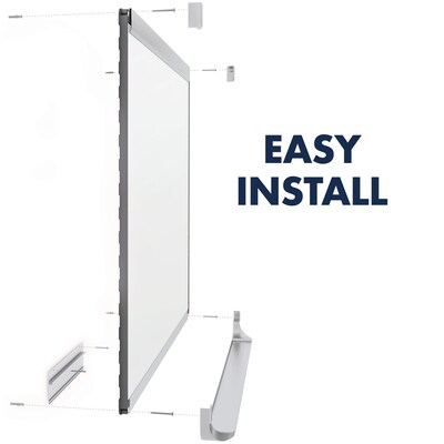 Quartet Prestige 2 Total Erase Dry-Erase Whiteboard, Aluminum Frame, 6' x 4' (TEM547A)