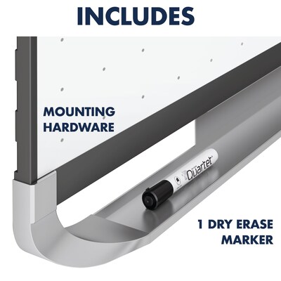 Quartet Prestige 2 Total Erase Dry-Erase Whiteboard, Aluminum Frame, 6' x 4' (TEM547G)