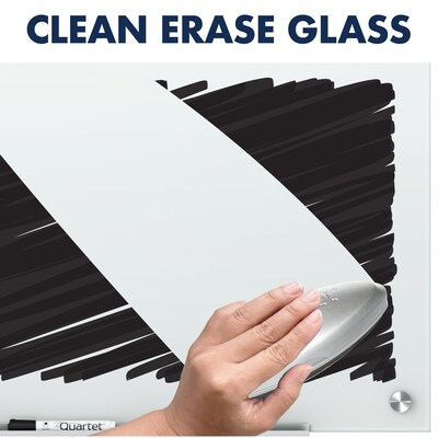 Quartet Infinity Magnetic Glass Dry-Erase Whiteboard, 4' x 3' (G4836W)