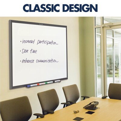 Quartet Classic Total Erase Dry-Erase Whiteboard, Aluminum Frame, 4' x 3' (S534B)