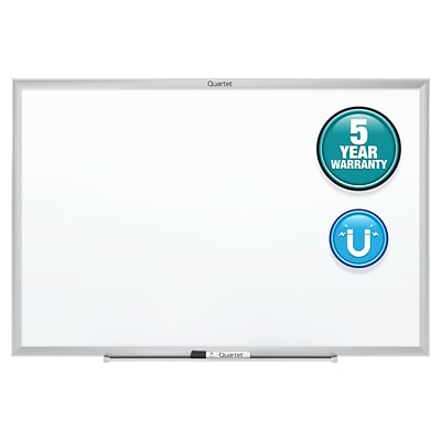 Quartet Nano-Clean Painted Steel Dry-Erase Whiteboard, Aluminum Frame, 4 x 3 (SM534)