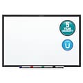 Quartet Nano-Clean Painted Steel Dry-Erase Whiteboard, Aluminum Frame, 24 x 18 (SM531B)