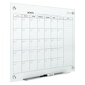 Quartet Infinity Magnetic Glass Calendar Dry-Erase Whiteboard, 4 x 3 (GC4836F)