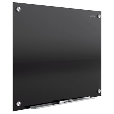 Quartet Infinity Magnetic Glass Dry-Erase Whiteboard, Black, 4 x 3 (G4836B)