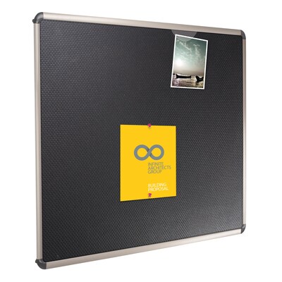 Quartet Prestige Foam Bulletin Board, Euro Frame, 3'H x 4'W (B364T)