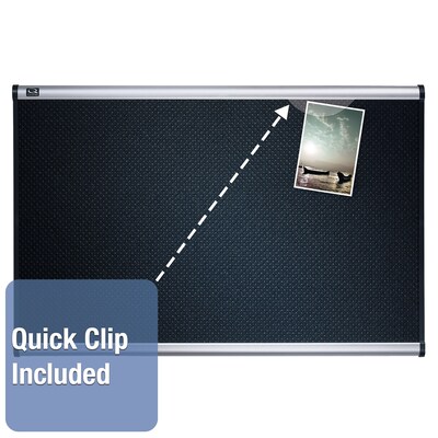 Quartet Prestige Foam Bulletin Board, Aluminum Frame, 2'H x 3'W (QTB343A)