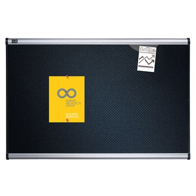 Quartet Prestige Foam Bulletin Board, Aluminum Frame, 4'H x 6'W (B347A)