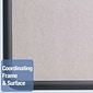 Quartet Contour Fabric Bulletin Board, Black Frame, 3'H x 4'W (7694G)