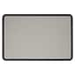 Quartet Contour Fabric Bulletin Board, Black Frame, 3'H x 4'W (7694G)