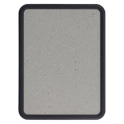 Quartet Contour Granite Bulletin Board, Black Frame, 3'H x 4'W (699375)