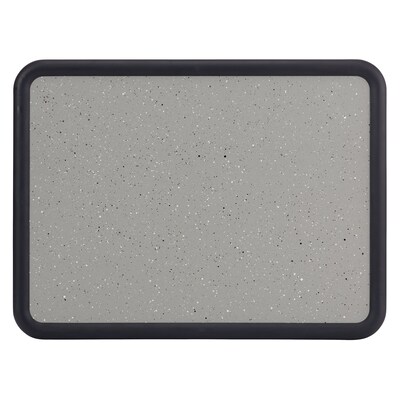 Quartet Contour Granite Bulletin Board, Black Frame, 3H x 4W (699375)