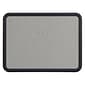 Quartet Contour Granite Bulletin Board, Black Frame, 3'H x 4'W (699375)