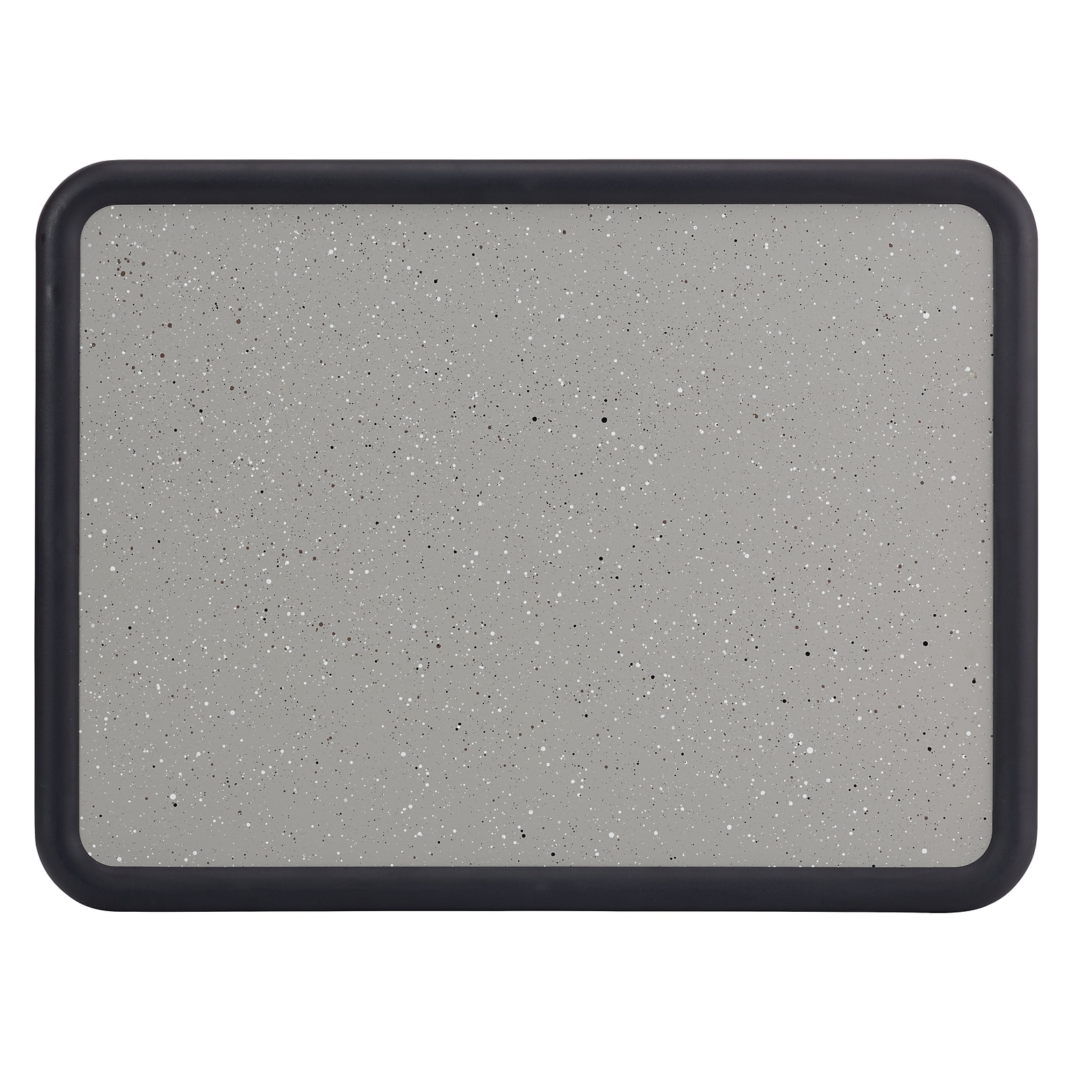 Quartet Contour Granite Bulletin Board, Black Frame, 3H x 4W (699375)