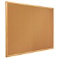 Quartet Classic Cork Bulletin Board, Oak Frame, 3'H x 1'W (300)