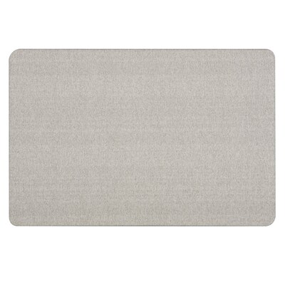 Quartet Oval Office Fabric Bulletin Board, Frameless, 3'H x 4'W (7684G)