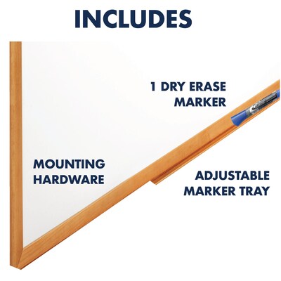 Quartet Standard Total Erase Dry-Erase Whiteboard, 6' x 4' (S577)