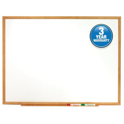 Quartet Standard Total Erase Dry-Erase Whiteboard, 6' x 4' (S577)