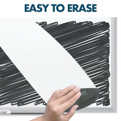 Quartet Premium DuraMax Porcelain Dry-Erase Whiteboard, Aluminum Frame, 6' x 4' (2547)