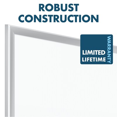 Quartet Premium DuraMax Porcelain Dry-Erase Whiteboard, Aluminum Frame, 6' x 4' (2547)